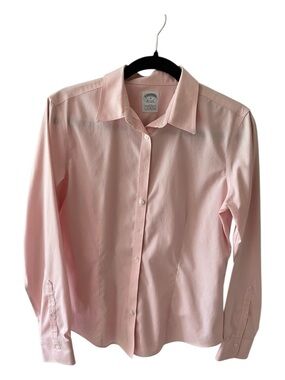 Brooks Brothers Light Pink Fitted Button-Down Cotton 346 Line Shirt, Size 8.